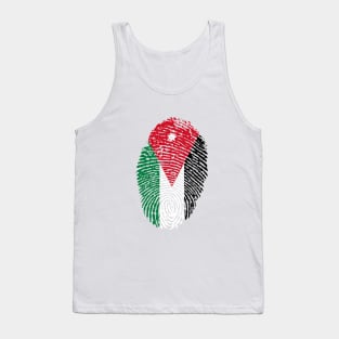 Jordan Flag On A Finger print | Love Jordan Tank Top